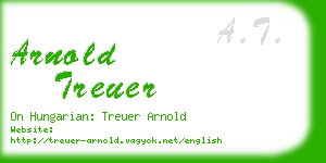 arnold treuer business card